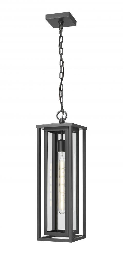 Ashland - 1 Light - 7 inch - Matte Black - Coastal Outdoor Pendant