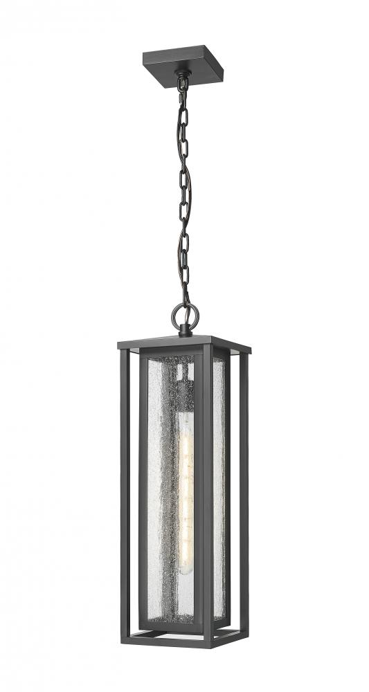 Ashland - 1 Light - 7 inch - Matte Black - Coastal Outdoor Pendant