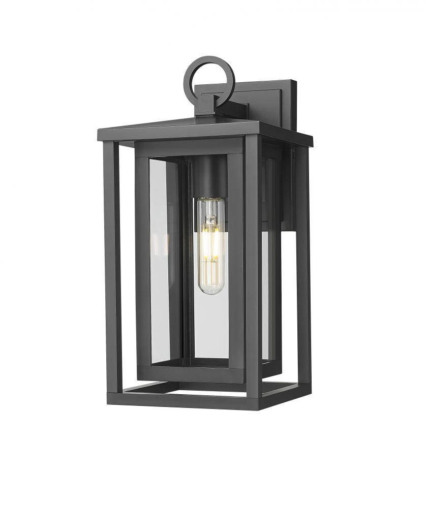 Ashland - 1 Light - 8 inch - Matte Black - Coastal Outdoor Sconce