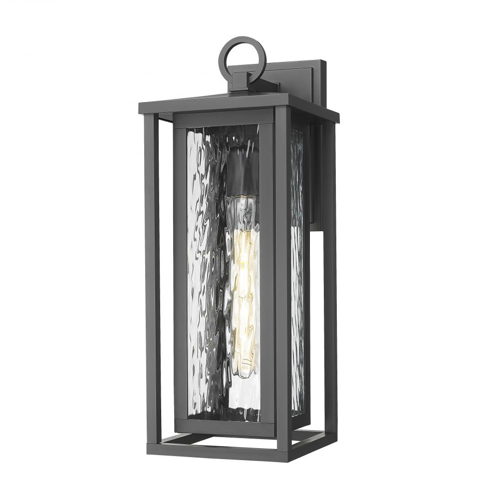 Ashland - 1 Light - 8 inch - Matte Black - Coastal Outdoor Sconce