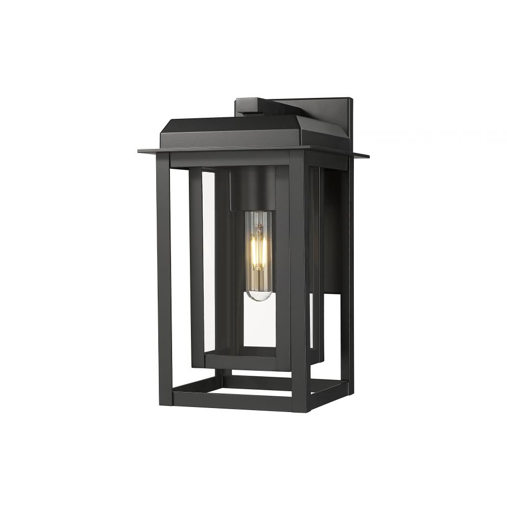 Mansfield - 1 Light - 8 inch - Matte Black - Coastal Outdoor Sconce
