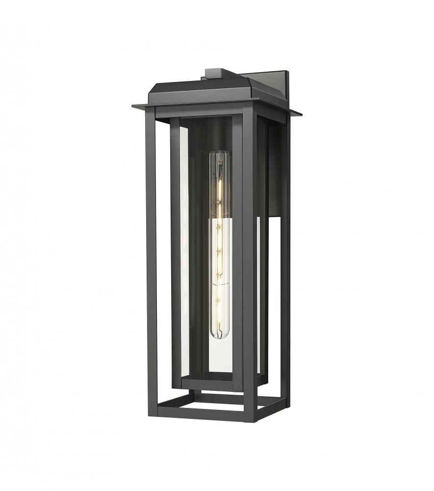 Mansfield - 1 Light - 8 inch - Matte Black - Coastal Outdoor Sconce