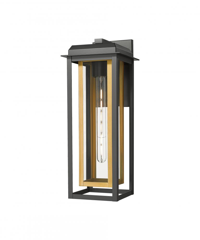 Mansfield - 1 Light - 8 inch - Black - Coastal Outdoor Sconce