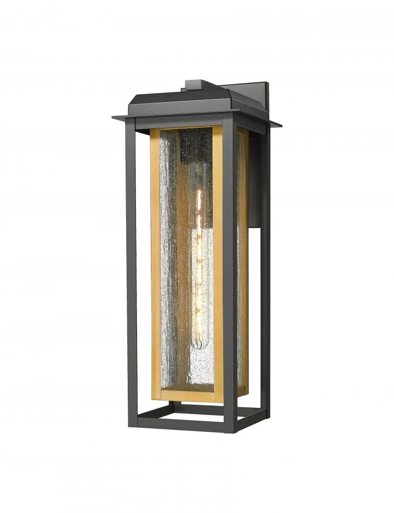 Mansfield - 1 Light - 8 inch - Black - Coastal Outdoor Sconce
