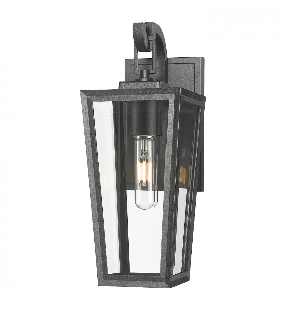 Madison - 1 Light - 7 inch - Matte Black - Coastal Outdoor Sconce
