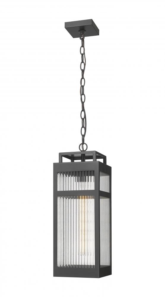 Ridgeway - 1 Light - 7 inch - Matte Black - Coastal Outdoor Pendant