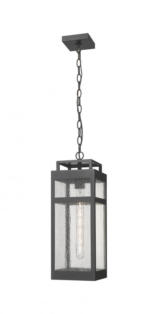 Ridgeway - 1 Light - 7 inch - Matte Black - Coastal Outdoor Pendant
