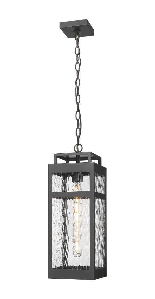 Ridgeway - 1 Light - 7 inch - Matte Black - Coastal Outdoor Pendant