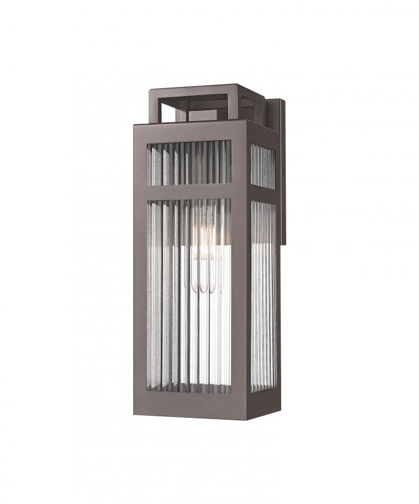 Ridgeway - 1 Light - 5 inch - Bronze - Coastal Outdoor Sconce
