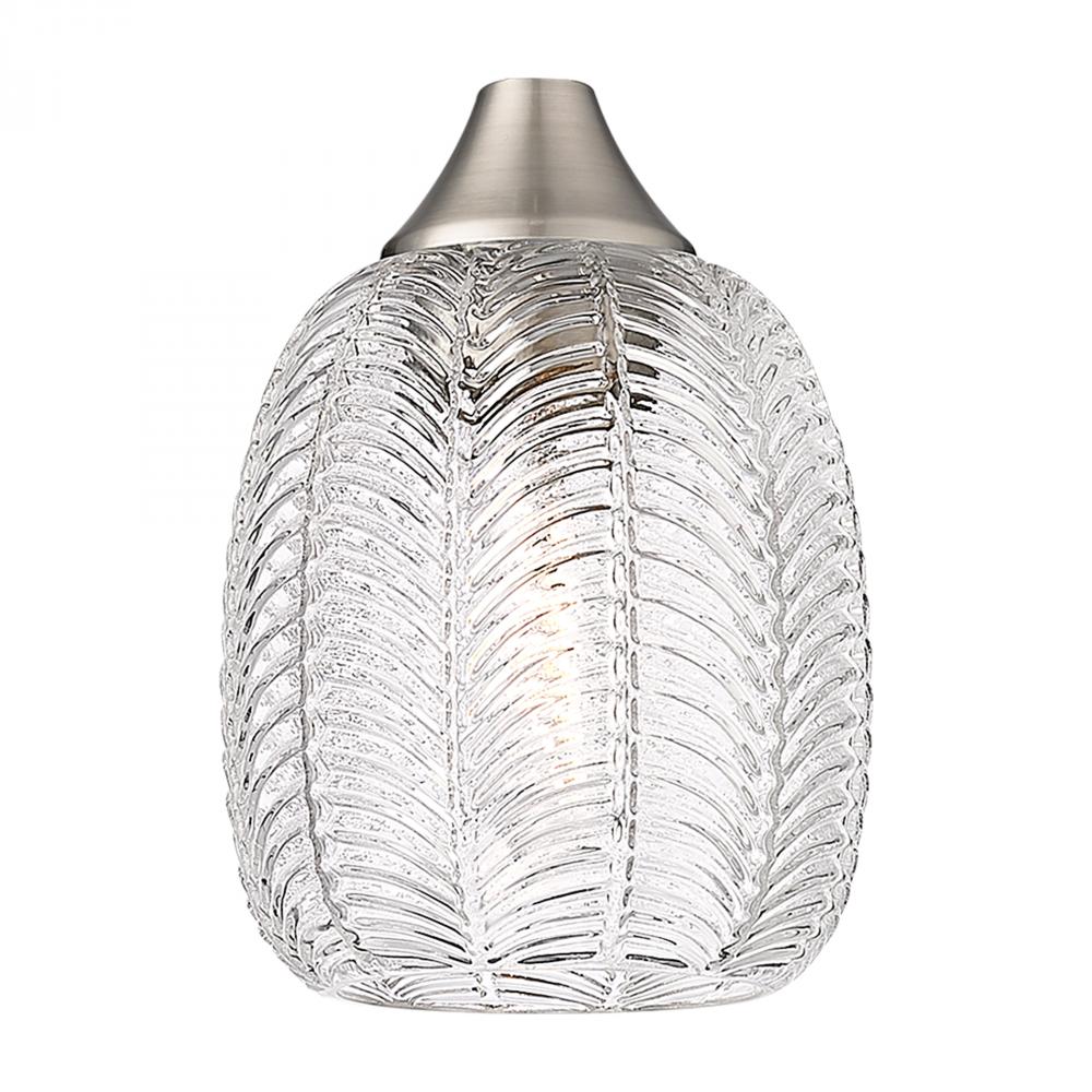 Berkshire - 1 Light - 6 inch - Brushed Brass - Cord Hung - Pendant