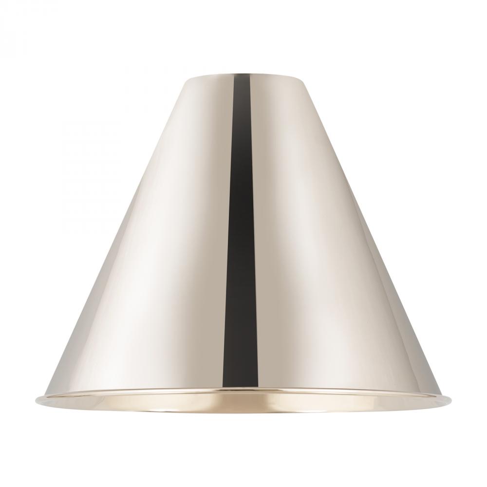 Berkshire Light 12 inch Polished Nickel Metal Shade