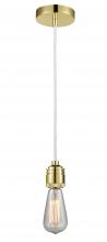 Innovations Lighting 100GD-10W-2GD - Winchester - 1 Light - 2 inch - Gold - Cord hung - Mini Pendant