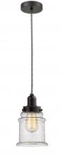 Innovations Lighting 100OB-10BW-0H-OB-G184 - Whitney - 1 Light - 8 inch - Oil Rubbed Bronze - Cord hung - Mini Pendant