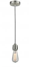 Innovations Lighting 100SN-10BW-2SN - Winchester - 1 Light - 2 inch - Satin Nickel - Cord hung - Mini Pendant