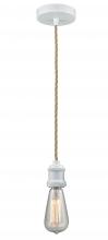 Innovations Lighting 100W-10RE-1W - Edison - 1 Light - 2 inch - White - Cord hung - Mini Pendant