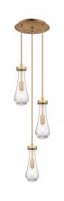 Innovations Lighting 113-451-1P-BB-G451-4SDY - Owego - 3 Light - 13 inch - Brushed Brushed Brass - Multi Pendant