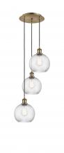 Innovations Lighting 113B-3P-AB-G1214-8 - Athens Twisted Swirl 3 Light 18 inch Multi-Pendant
