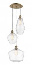 Innovations Lighting 113B-3P-AB-G654-MU - Cindyrella - 3 Light - 17 inch - Antique Brass - Cord hung - Multi Pendant