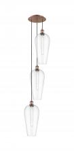 Innovations Lighting 113B-3P-AC-G456-8CL - Chelsea - 3 Light - 15 inch - Antique Copper - Cord Hung - Multi Pendant