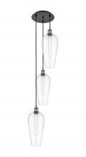 Innovations Lighting 113B-3P-BAB-G456-8CL - Chelsea - 3 Light - 15 inch - Black Antique Brass - Cord Hung - Multi Pendant