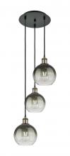 Innovations Lighting 113B-3P-BAB-G483-8SL - Brookhaven Globe - 3 Light - 14 inch - Black Antique Brass - Cord Hung - Multi Pendant
