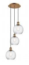 Innovations Lighting 113B-3P-BB-G1214-8 - Athens Twisted Swirl 3 Light 18 inch Multi-Pendant