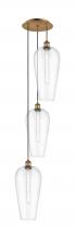 Innovations Lighting 113B-3P-BB-G456-8CL - Chelsea - 3 Light - 15 inch - Brushed Brass - Cord Hung - Multi Pendant