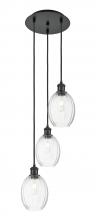 Innovations Lighting 113B-3P-BK-G459-6CL - Preston Bulb - 3 Light - 13 inch - Matte Black - Cord Hung - Multi Pendant