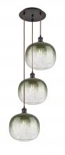 Innovations Lighting 113B-3P-OB-G481-10SL - Brookhaven Sphere - 3 Light - 17 inch - Oil Rubbed Bronze - Cord Hung - Multi Pendant