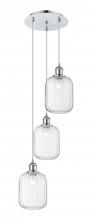 Innovations Lighting 113B-3P-PC-G460-7CL - Preston Cylinder - 3 Light - 13 inch - Polished Chrome - Cord Hung - Multi Pendant