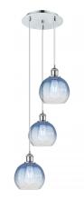 Innovations Lighting 113B-3P-PC-G483-8SB - Brookhaven Globe - 3 Light - 14 inch - Polished Chrome - Cord Hung - Multi Pendant