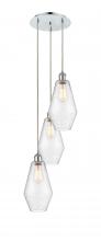 Innovations Lighting 113B-3P-PC-G654-7 - Cindyrella - 3 Light - 14 inch - Polished Chrome - Cord Hung - Multi Pendant