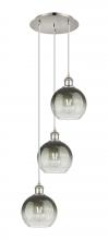 Innovations Lighting 113B-3P-PN-G483-8SL - Brookhaven Globe - 3 Light - 14 inch - Polished Nickel - Cord Hung - Multi Pendant