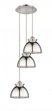 Innovations Lighting 113B-3P-PN-M14-PN - Adirondack - 3 Light - 15 inch - Polished Nickel - Cord hung - Multi Pendant