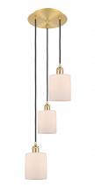 Innovations Lighting 113B-3P-SG-G111 - Cobbleskill - 3 Light - 12 inch - Satin Gold - Cord Hung - Multi Pendant