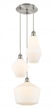 Innovations Lighting 113B-3P-SN-G651-MU - Cindyrella - 3 Light - 17 inch - Brushed Satin Nickel - Cord hung - Multi Pendant