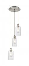 Innovations Lighting 113B-3P-SN-G804 - Clymer - 3 Light - 10 inch - Brushed Satin Nickel - Cord Hung - Multi Pendant