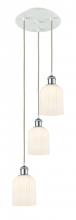 Innovations Lighting 113B-3P-WPC-G559-5GWH - Bridal Veil - 3 Light - 12 inch - White Polished Chrome - Cord Hung - Multi Pendant