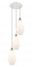 Innovations Lighting 113B-3P-WPC-G651-7 - Cindyrella - 3 Light - 14 inch - White Polished Chrome - Cord Hung - Multi Pendant