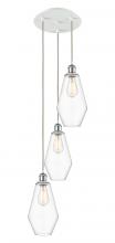 Innovations Lighting 113B-3P-WPC-G652-7 - Cindyrella - 3 Light - 14 inch - White Polished Chrome - Cord Hung - Multi Pendant