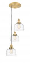 Innovations Lighting 113F-3P-SG-G713 - Cone - 3 Light - 14 inch - Satin Gold - Cord hung - Multi Pendant