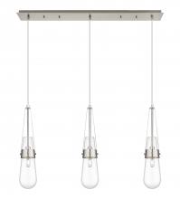 Innovations Lighting 123-452-1P-SN-G452-4CL - Milan - 3 Light - 36 inch - Brushed Satin Nickel - Linear Pendant