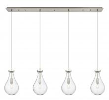Innovations Lighting 124-451-1P-SN-G451-7CL - Owego - 4 Light - 49 inch - Brushed Satin Nickel - Linear Pendant