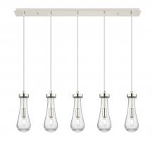Innovations Lighting 125-451-1P-PN-G451-4SDY - Owego - 5 Light - 37 inch - Brushed Polished Nickel - Linear Pendant