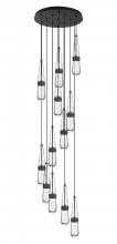 Innovations Lighting 126-452-1P-BK-G452-4CL - Milan - 12 Light - 24 inch - Matte Black - Multi Pendant