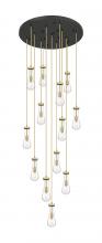 Innovations Lighting 132BK-451-1P-BB-G451-4CL - Owego - 13 Light - 32 inch - Brushed Brass - Multi Pendant