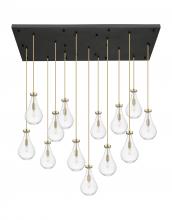 Innovations Lighting 154BK-451-1P-CB-G451-7CL - Owego - 13 Light - 54 inch - Champagne Bronze - Multi Pendant
