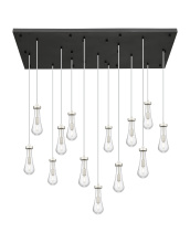 Innovations Lighting 154BK-451-1P-SN-G451-4CL - Owego - 13 Light - 54 inch - Brushed Satin Nickel - Multi Pendant