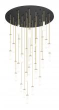 Innovations Lighting 160BK-451-1P-CB-G451-4GWH - Owego - 31 Light - 60 inch - Champagne Bronze - Multi Pendant