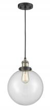 Innovations Lighting 201C-BAB-G202-10-LED - Beacon - 1 Light - 10 inch - Black Antique Brass - Cord hung - Mini Pendant
